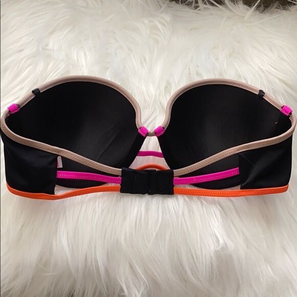 Victoria’s Secret Strapless Black/Pink Bikini Top - Picture 6 of 16